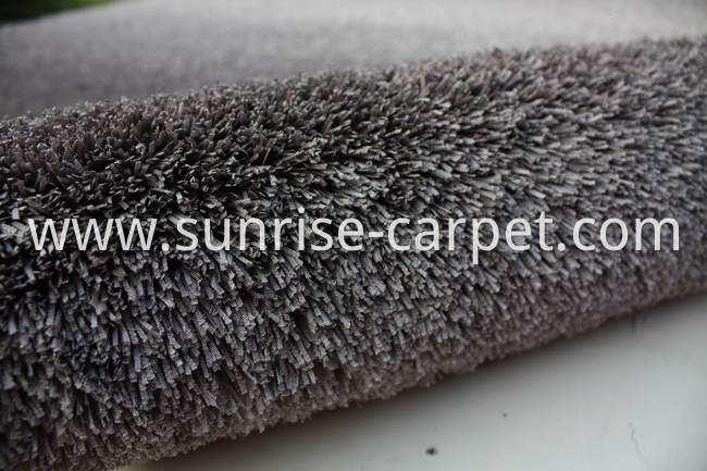 Fabric polyester gradational color floor carpet grey 
